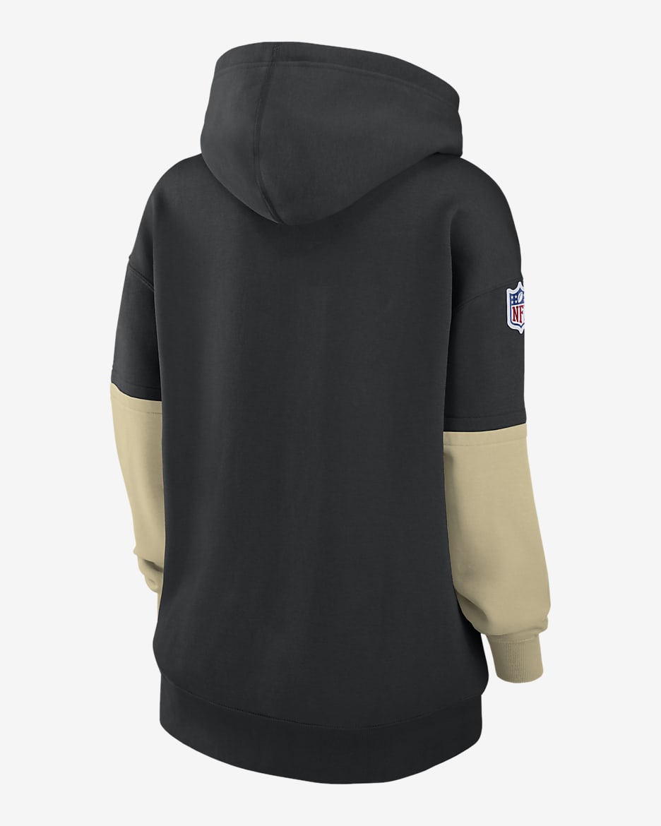 New Orleans Saints Sideline Essential Women s Nike NFL Pullover Hoodie. Nike